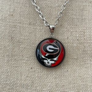 GA Bulldogs / Grateful Dead Necklace 20” chain